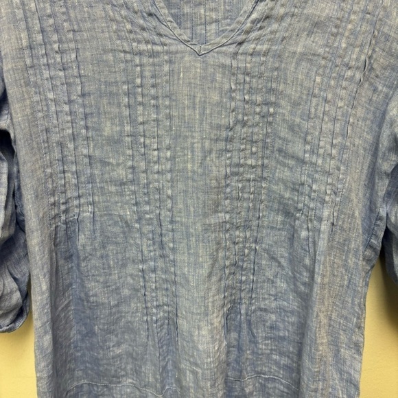 Saint Tropez West 100% Linen Top - Picture 8 of 11